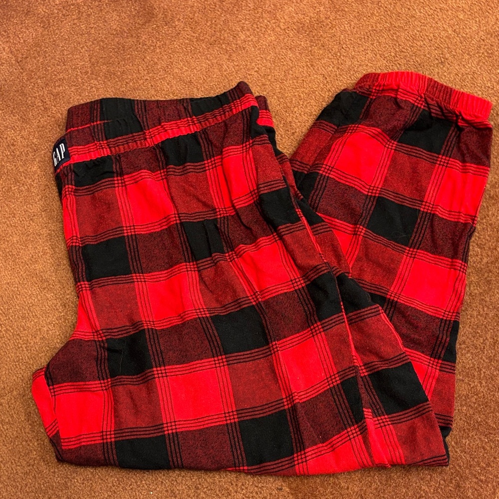 GAP Red and Black Plaid Pajamas